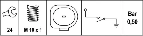 HELLA Oil Pressure Switch (6ZL008280-001)
