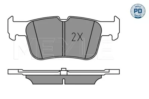 MEYLE Brake Pad Set, disc brake (0252223116/PD)