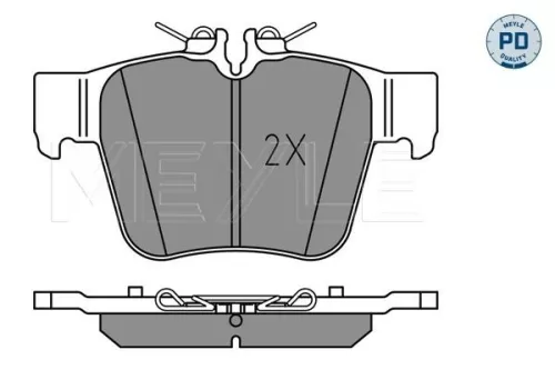 MEYLE Brake Pad Set, disc brake (0252242316/PD)