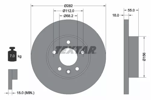 TEXTAR Brake Disc (92083703)