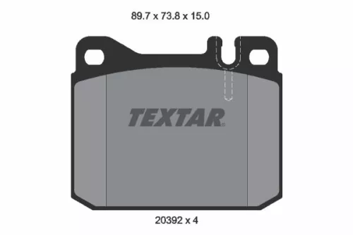 TEXTAR Brake Pad Set, disc brake (2039204)