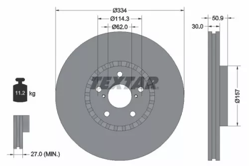 TEXTAR Brake Disc (2147903)