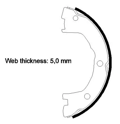 TEXTAR Brake Shoe Set, parking brake (91059000)