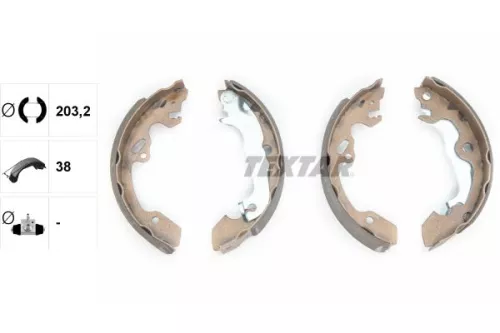 TEXTAR Brake Shoe Set (91052500)