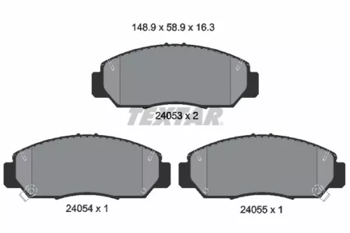 TEXTAR Brake Pad Set, disc brake (2405301)