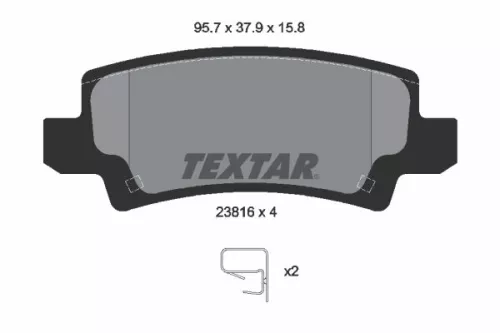 TEXTAR Brake Pad Set, disc brake (2381601)