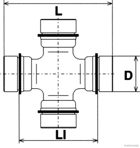 HERTH+BUSS JAKOPARTS Joint, propshaft (J2921001)