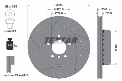 TEXTAR Brake Disc (92266925)