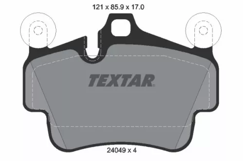 TEXTAR Brake Pad Set, disc brake (2404903)