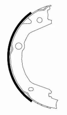 TEXTAR Brake Shoe Set, parking brake (91068500)