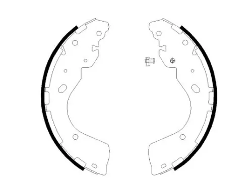 TEXTAR Brake Shoe Set (91081800)