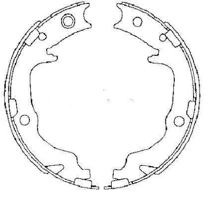 Brake Shoe Set, parking brake