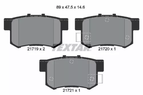 TEXTAR Brake Pad Set, disc brake (2171901)