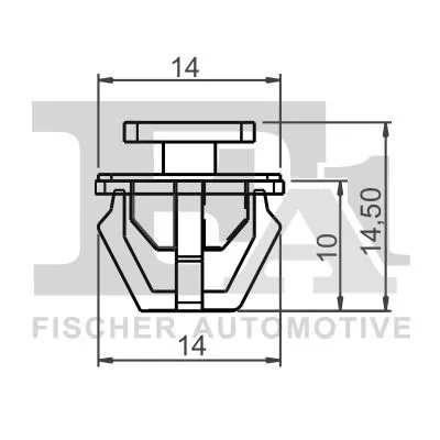 FA1 Clip, trim/protection strip (89-40003.10)