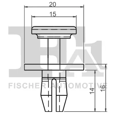 FA1 Clip, trim/protection strip (21-20002.10)