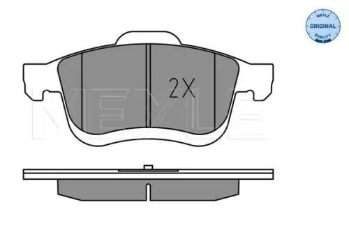 MEYLE Brake Pad Set, disc brake (0252590621)