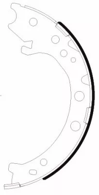 Brake Shoe Set, parking brake