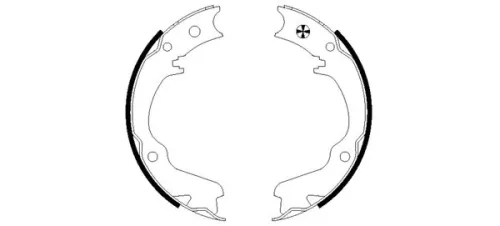 TEXTAR Brake Shoe Set, parking brake (91055400)