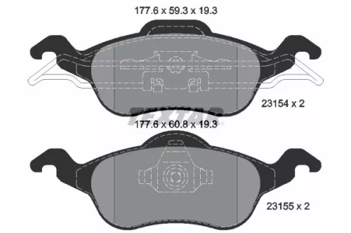 TEXTAR Brake Pad Set, disc brake (2315402)