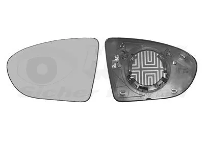 VAN WEZEL Mirror Glass, exterior mirror (3388837)