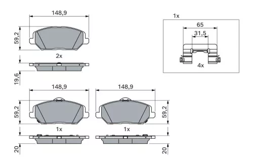 Brake Pad Set, disc brake