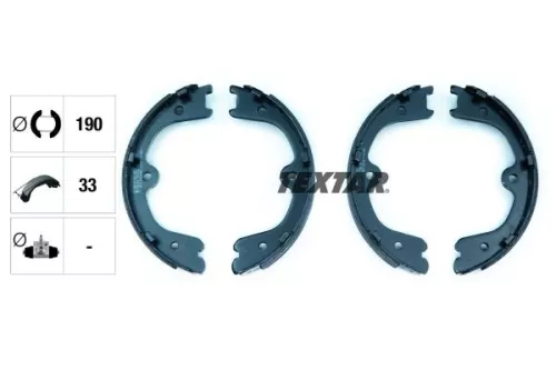 TEXTAR Brake Shoe Set, parking brake (91073100)
