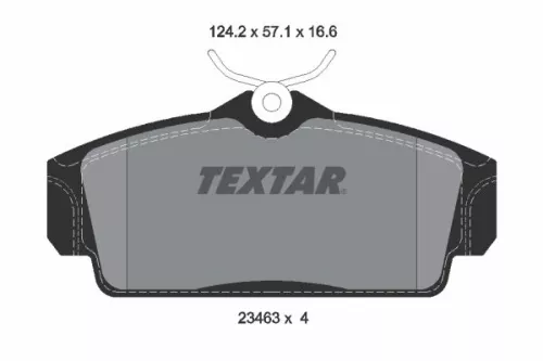 TEXTAR Brake Pad Set, disc brake (2346302)