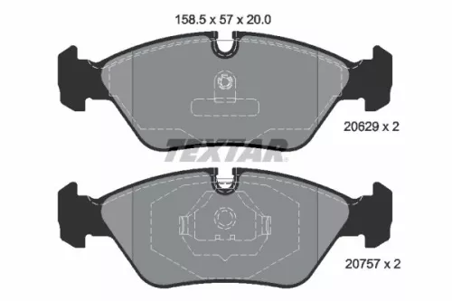 TEXTAR Brake Pad Set, disc brake (2062902)