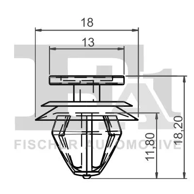 FA1 Clip, trim/protection strip (11-40045.10)