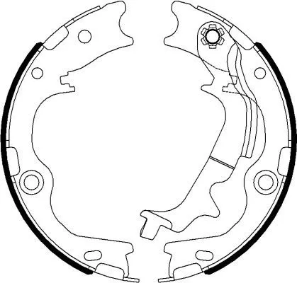 TEXTAR Brake Shoe Set, parking brake (91078300)