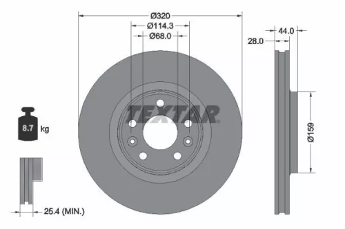 TEXTAR Brake Disc (2351703)