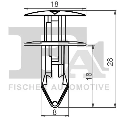 FA1 Clip, trim/protection strip (12-20004.10)