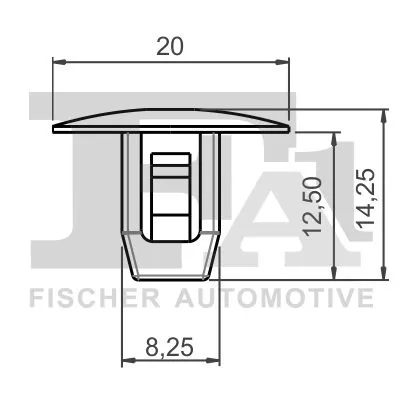 FA1 Clip, trim/protection strip (79-10006.10)
