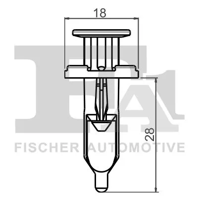 FA1 Clip, trim/protection strip (77-30009.10)
