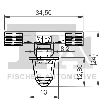 FA1 Clip, trim/protection strip (10-40039.10)