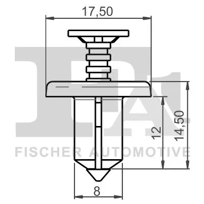 FA1 Clip, trim/protection strip (75-30004.5)