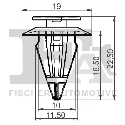 FA1 Clip, trim/protection strip (14-40017.10)