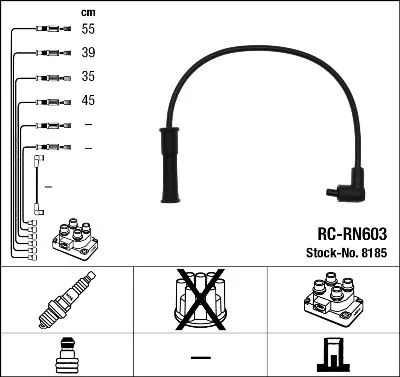 NGK Ignition Cable Kit (8185)