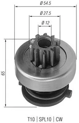 MAGNETI MARELLI Pinion, starter (940113020166)