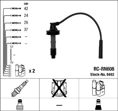 NGK Ignition Cable Kit (8492)