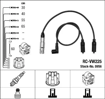 NGK Ignition Cable Kit (0956)