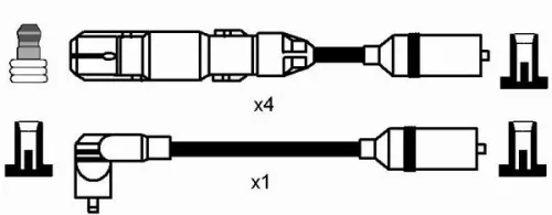 NGK Ignition Cable Kit (0956)