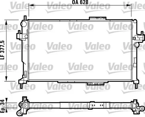 VALEO Radiator, engine cooling (732824)
