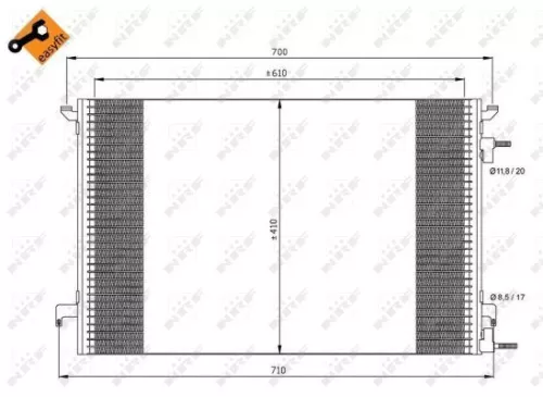 NRF Condenser, air conditioning (35467)