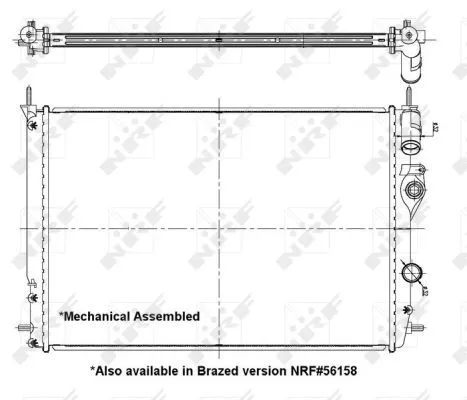 NRF Radiator, engine cooling (58198)