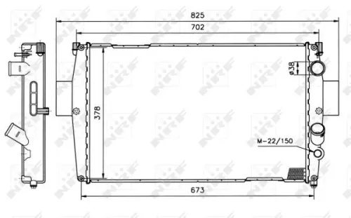 NRF Radiator, engine cooling (51538)