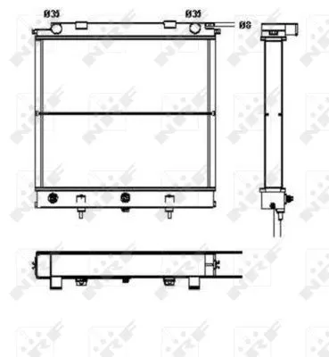 NRF Radiator, engine cooling (52129)