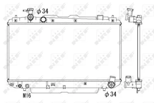NRF Radiator, engine cooling (53324)