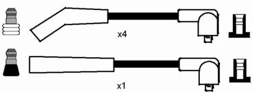 NGK Ignition Cable Kit (0889)