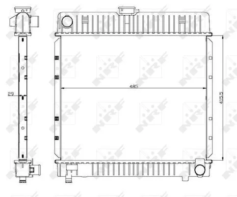 NRF Radiator, engine cooling (504250)